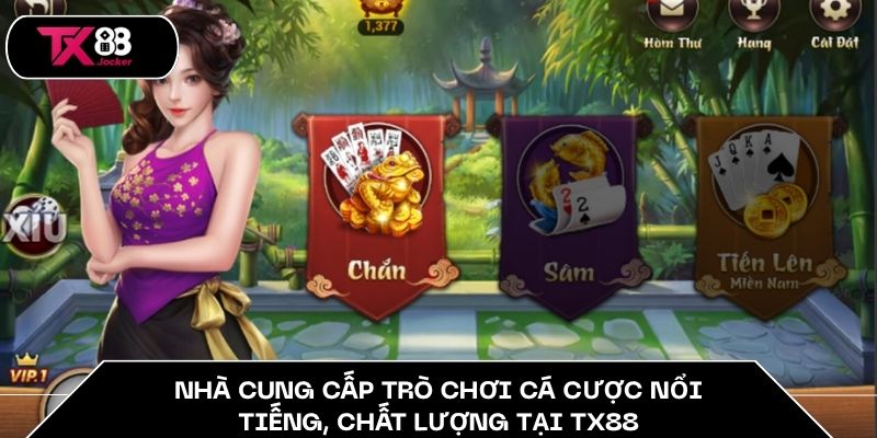 Game Bài TX88 - Trải Nghiệm Kịch Tính, Cơ Hội Chiến Thắng 3 Nhà cung cấp trò chơi cá cược nổi tiếng, chất lượng tại TX88